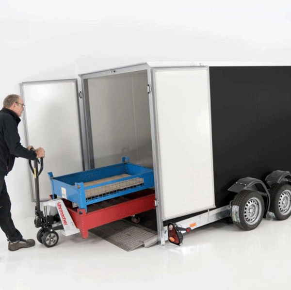 Vezeko Koffer-Absenkanhänger Höhe:190cm 2,7t|schwarz