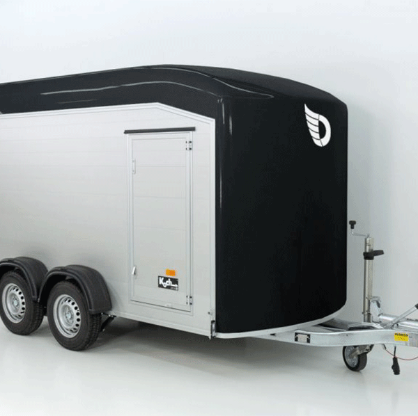 Debon Kofferanhänger Cargo  H201 2,6t|Alu|Polybug|Tür|schwarz