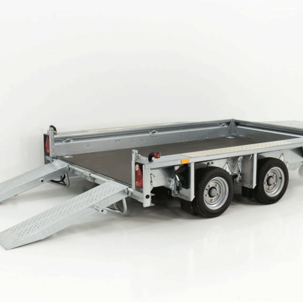Ifor Williams Baumaschinenanhänger GX105 HD 3,5t|Auffahrschienen