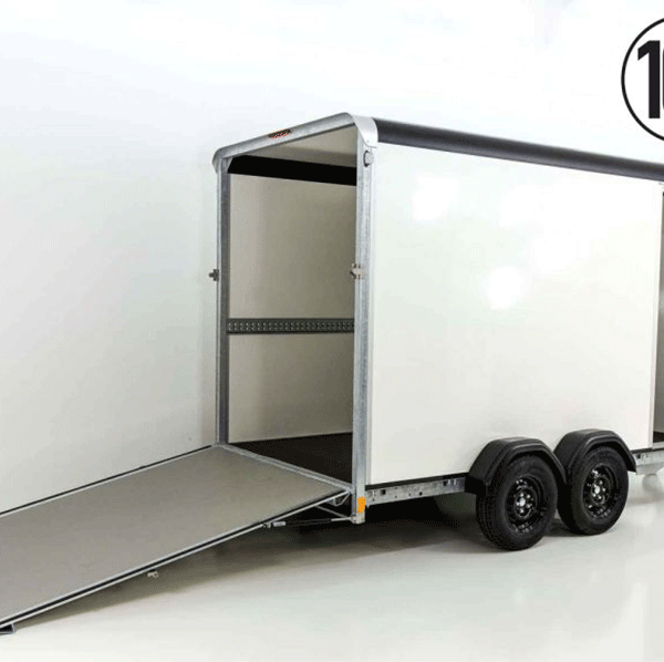 Henra Kofferanhänger Boxvan black  H:190 2,7t|Rampe Türe