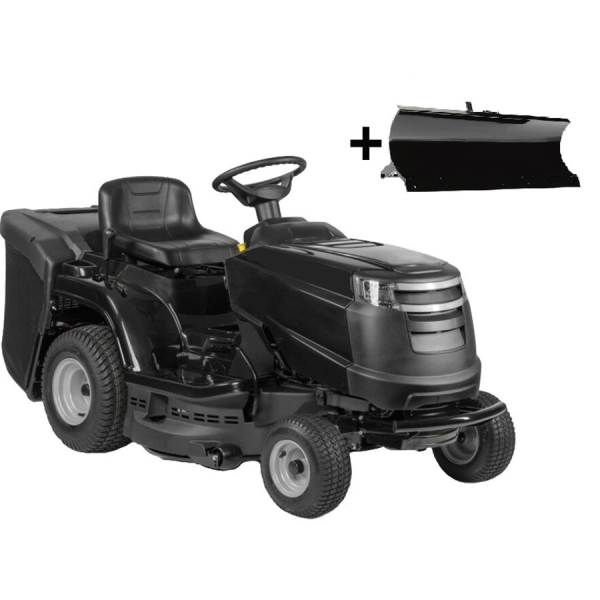 Rasentraktor Black Line 135/84 Hydro mit Schneeschild und Schneeketten im Winterdienst-Paket